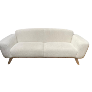 Kehlani Triple Couch - White - Bouncle