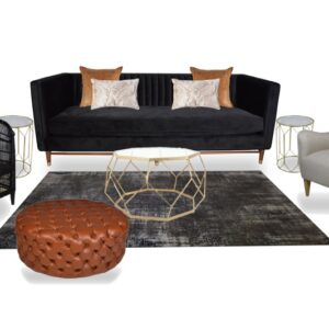 Black Davina Lounge Pocket