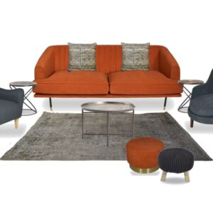Burnt Orange And Grey Lolo Lounge Pocket
