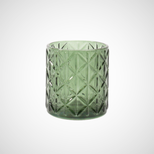Green Diamond Tea Light Candle Holder