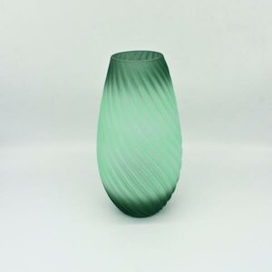 Green Fusion Glass Vase