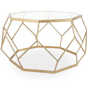 Gold Geometric Coffee Table