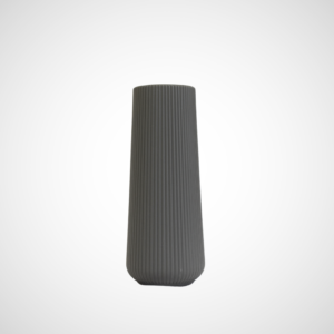 Ribbed Plastic Vase