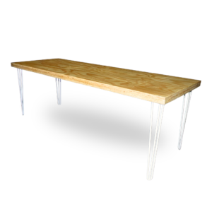 Hairpin Table White Legs