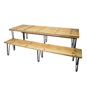 Hairpin Bench Set Black Legs
