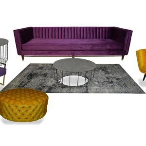 Purple And Yellow Davina Lounge Pocket